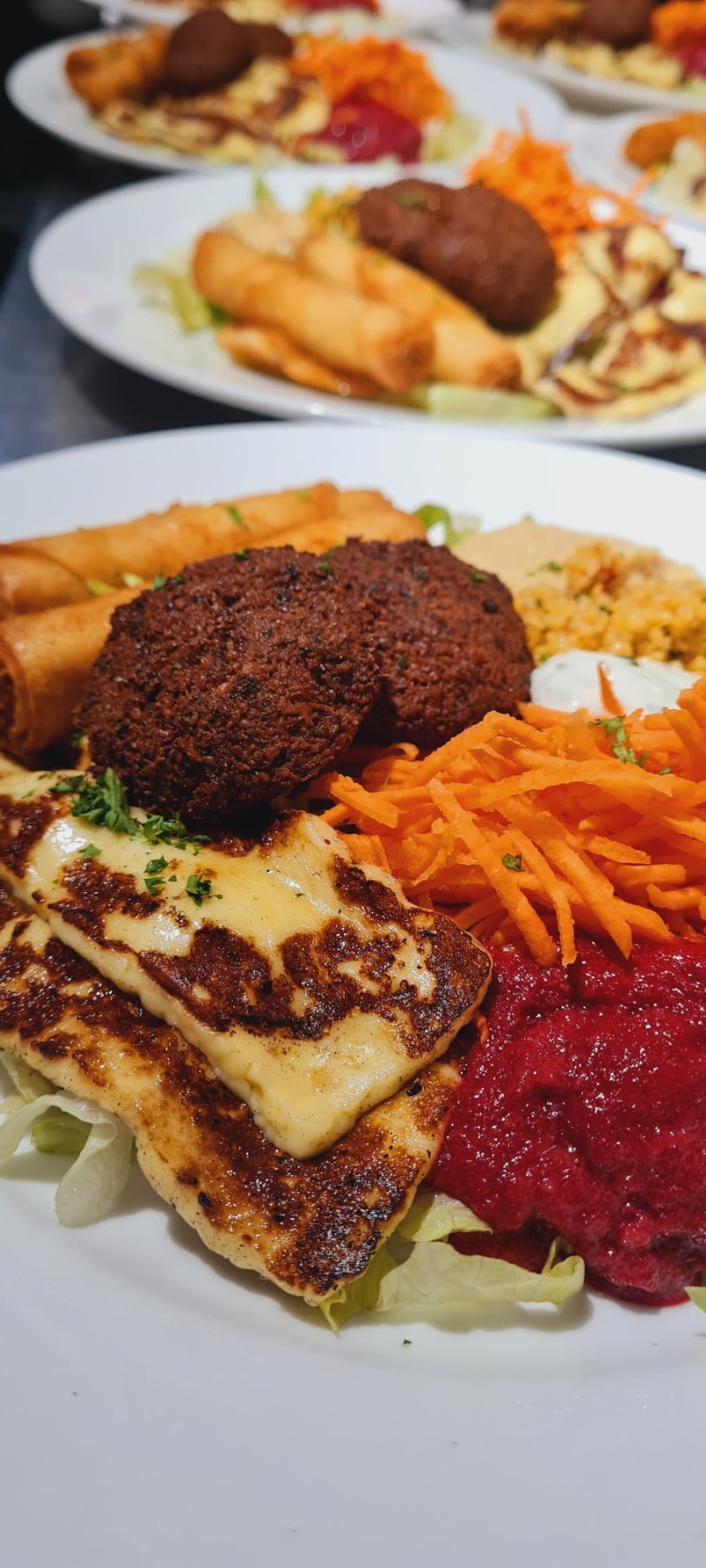 Falafel Sigara Borek Dips Halloumi Olive Branch Restaurant Carterton