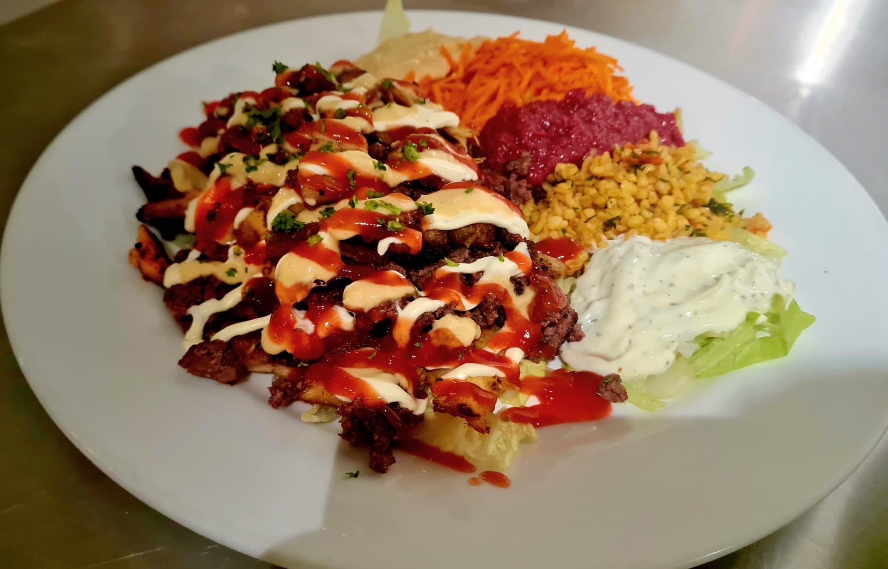 Turkish Iskender Olive Branch Restaurant Carterton